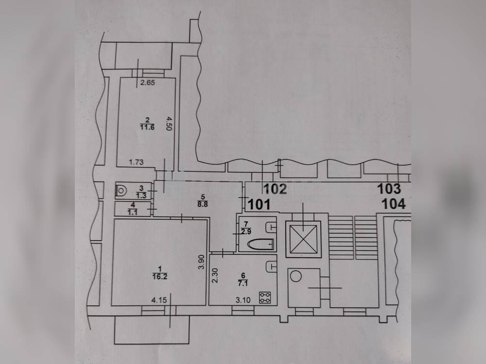 2-комнатная квартира, 50 м2 6/10 этаж, ул. Морозова - фото 1