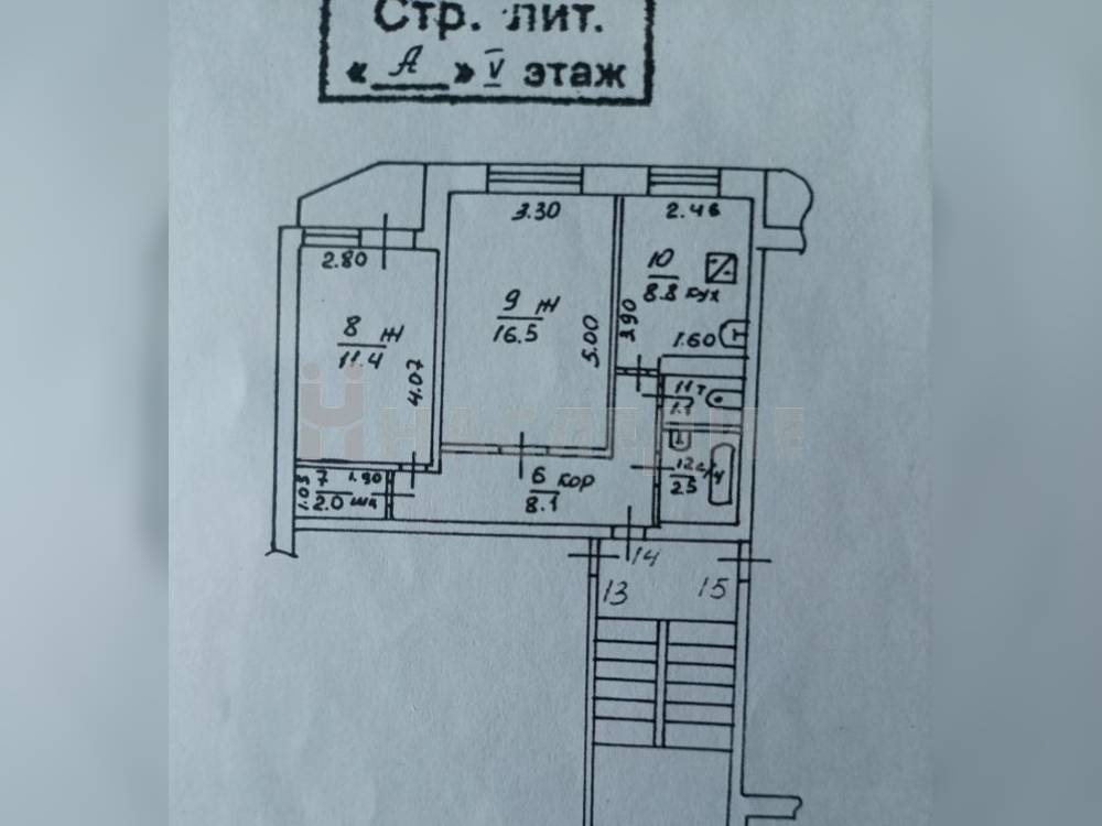 2-комнатная квартира, 50.4 м2 5/5 этаж, Русское поле, ул. Чехова - фото 16